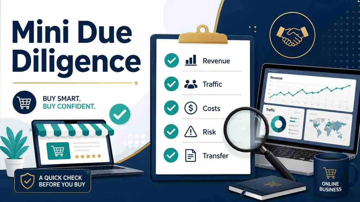 Mini due diligence para comprar un negocio online